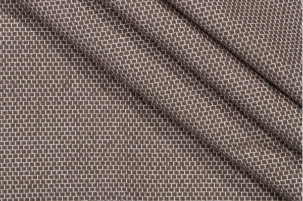 Bella Dura Anafi Woven Polyolefin Outdoor Fabric in Walnut 