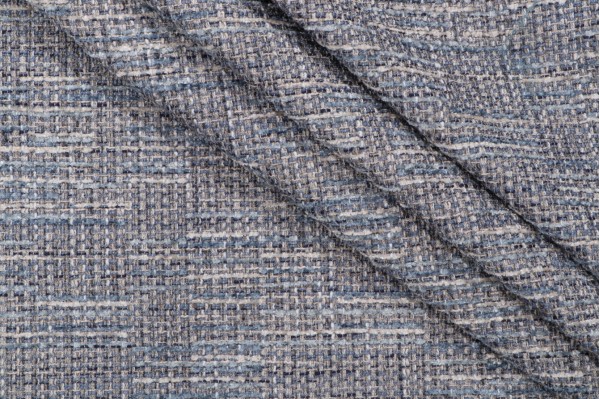 TFA Party Plaid Chenille Woven Upholstery Fabric in Atlantic 