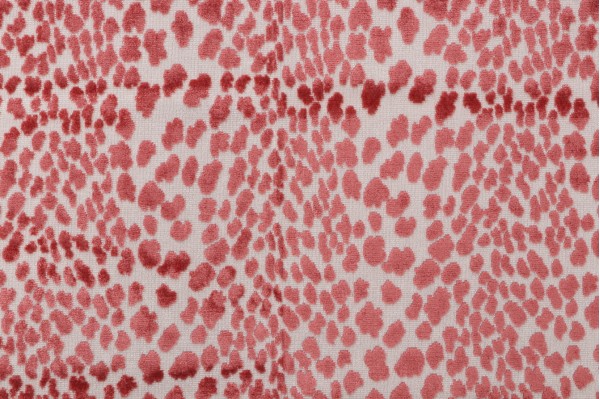 TFA Seeing Spots Latex Backed Velvet Upholstery Fabric in Petal 