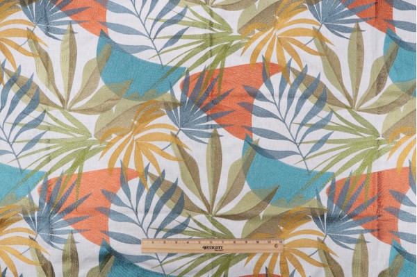 TFA Dream World Embroidered Printed Cotton Drapery Fabric in Arizona 