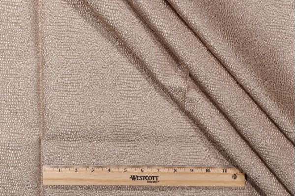 Sample of TFA From The Gecko Latex Backed Woven Decorator Fabric in Cream 