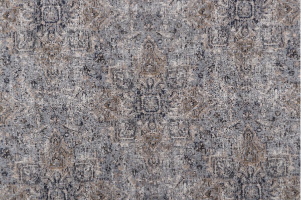 TFA Hoya Latex Backed Chenille Upholstery Fabric in Blue Smoke 
