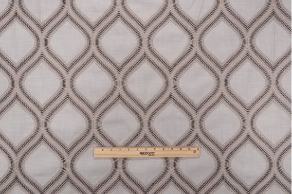Click for Valiant Fabrics Sadie Embroidered Cotton Blend Decorator Fabric in Parchment  Valiant Fabrics Sadie Embroidered Cotton Blend Decorator Fabric in Parchment