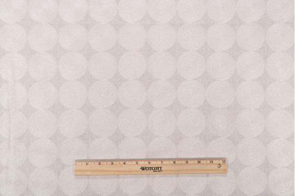 Click for Valiant Fabrics Twirl Embroidered Decorator Fabric in Linen  Valiant Fabrics Twirl Embroidered Decorator Fabric in Linen
