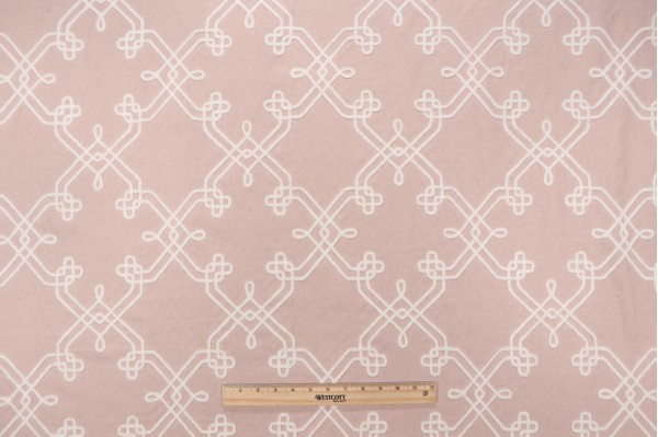 PK Lifestyles Dynasty Embroidery Decorator Fabric in Cameo 