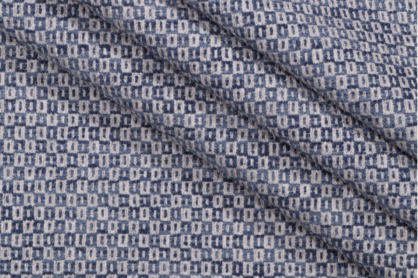 PK Lifestyles Parque Woven Upholstery Fabric in Indigo 