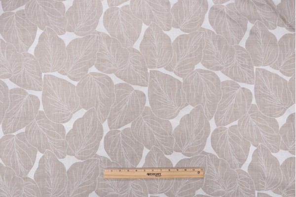 Click for PK Lifestyles Philodendron Embroidery Decorator Fabric in Linen  PK Lifestyles Philodendron Embroidery Decorator Fabric in Linen