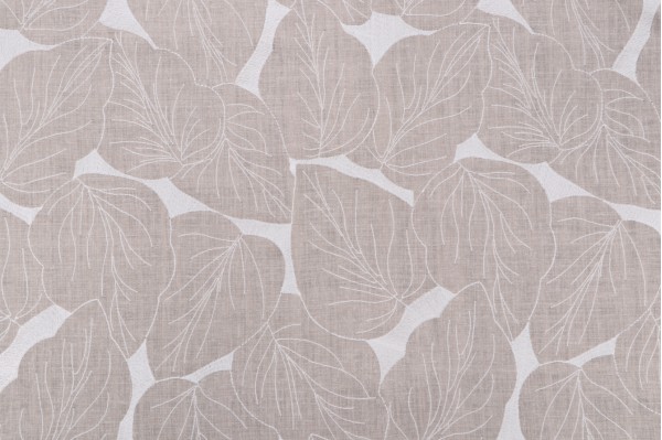 Click for PK Lifestyles Philodendron Embroidery Decorator Fabric in Linen  PK Lifestyles Philodendron Embroidery Decorator Fabric in Linen