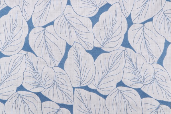 Click for PK Lifestyles Philodendron Embroidery Decorator Fabric in Aegean  PK Lifestyles Philodendron Embroidery Decorator Fabric in Aegean