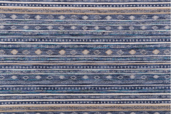 PK Lifestyles Trailhead Stripe Upholstery Fabric in Lapis 