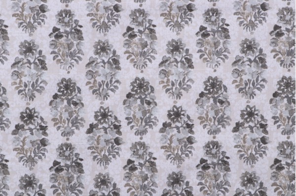 PK Lifestyles Ornaments Printed Cotton Drapery Fabric in Shadow 