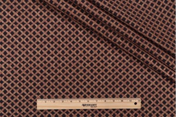 PK Lifestyles Laguna Embroidery Decorator Fabric in Sable 