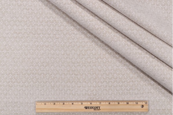 PK Lifestyles Elara Chenille Upholstery Fabric in Flax 