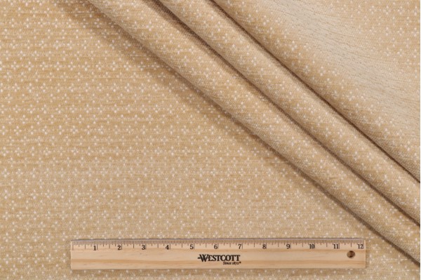PK Lifestyles Elara Chenille Upholstery Fabric in Oro 