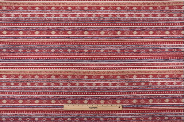 PK Lifestyles Trailhead Stripe Upholstery Fabric in Tamale 