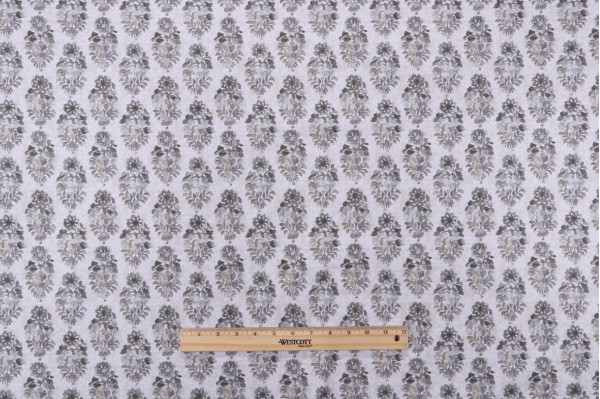PK Lifestyles Ornaments Printed Cotton Drapery Fabric in Shadow 