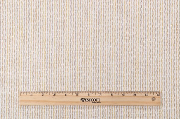 P Kaufmann Raji Stripe Printed Drapery Fabric in Turmeric 