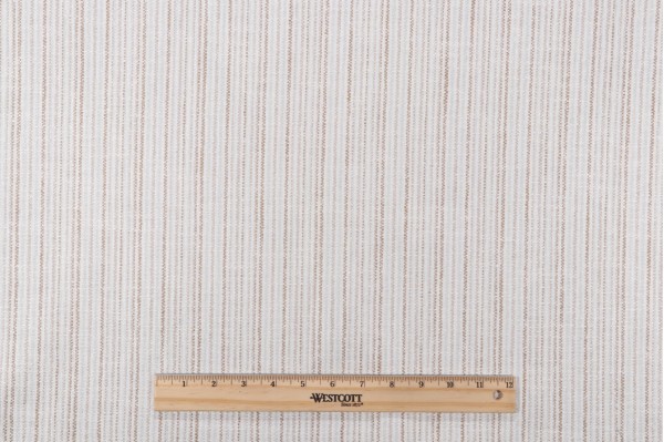 P Kaufmann Raji Stripe Printed Drapery Fabric in Haze 