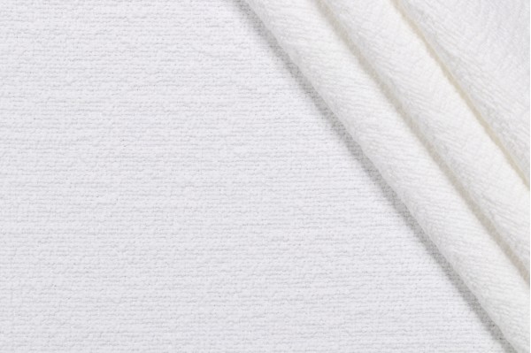 PK Lifestyles Cirrus Textured Woven Upholstery Fabric in White 
