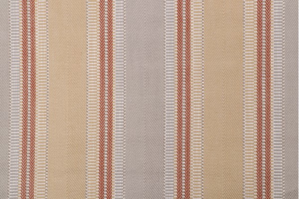 P Kaufmann Dhari Woven Jacquard Stripe Decorator Fabric in Turmeric 