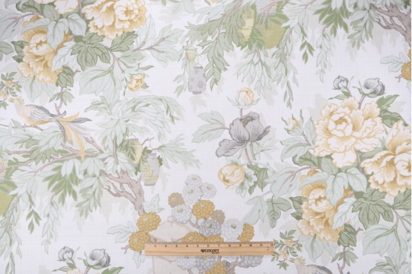 Click for P Kaufmann Pagoda Garden Printed Cotton Drapery Fabric in Marigold  P Kaufmann Pagoda Garden Printed Cotton Drapery Fabric in Marigold