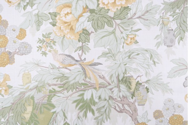 Click for P Kaufmann Pagoda Garden Printed Cotton Drapery Fabric in Marigold  P Kaufmann Pagoda Garden Printed Cotton Drapery Fabric in Marigold