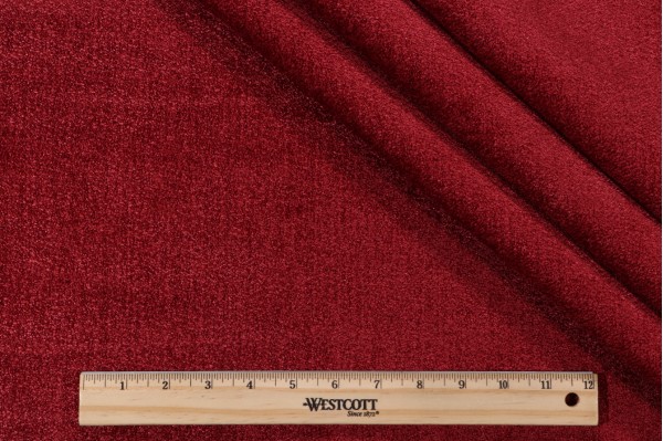 Golding Grace Chenille Upholstery Fabric in Crimson 