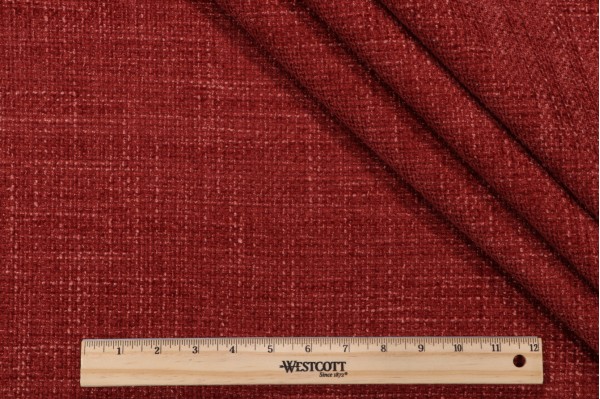 Golding Trendy Woven Chenille Upholstery Fabric in Crimson 