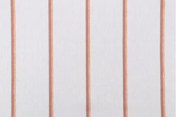 Golding Jameson Woven Cotton Polyester Stripe Twill Decorator Fabric in Coral 