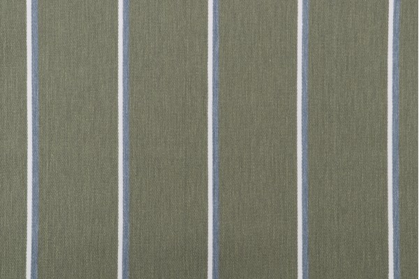 Golding Jameson Woven Cotton Polyester Stripe Twill Decorator Fabric in Moss 