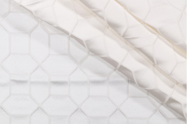 Click for .88 Yards Damian Matelasse Upholstery Fabric in Snow Damian Matelasse Upholstery Fabric in Snow