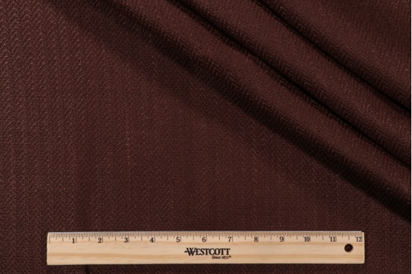 Sample of Thibaut Thames AF10244 Woven Linen Decorator Fabric in Espresso 