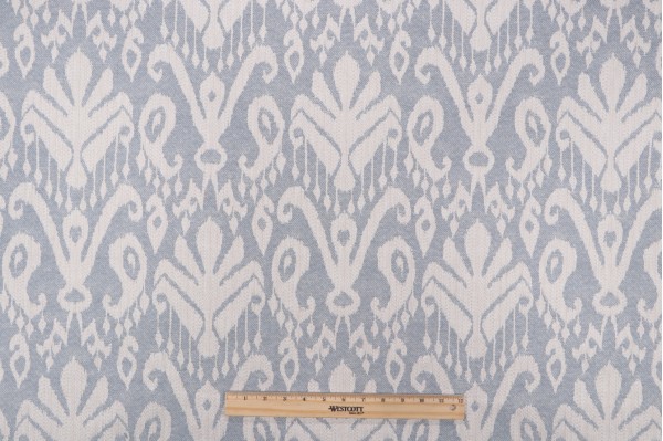 Sample of PK Lifestyles Ikat Wanderlust Upholstery Fabric in Celestial 