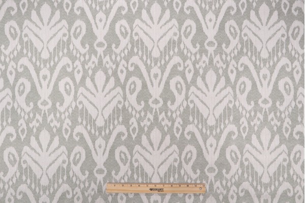 Sample of PK Lifestyles Ikat Wanderlust Upholstery Fabric in Sage 