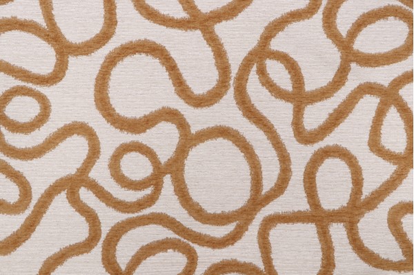 Golding Loopty Loop Woven Chenille Patterned Upholstery Fabric in Honey 