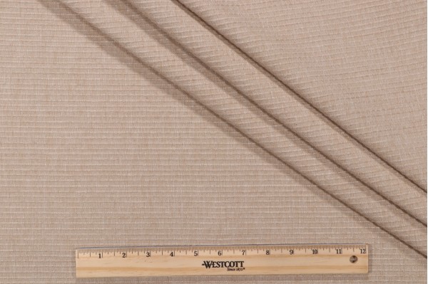 Thibaut Florence Ribbed Woven Decorator Fabric in Beige W74539