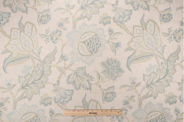 Thibaut Jacobean Trail Printed Cotton Drapery Fabric