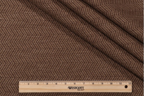 Thibaut Hempstead Herringbone Upholstery Fabric in Capuccino W72976