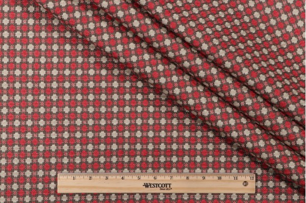 Thibaut Maximillian Chenille Patterned Upholstery Fabric in Bark and Persimmon W735349