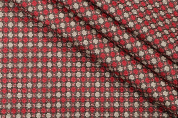 Thibaut Maximillian Chenille Patterned Upholstery Fabric in Bark and Persimmon W735349
