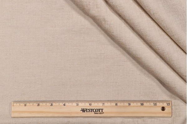 Crypton Tesoro High Performance Woven Chenille Upholstery Fabric in White Coffee