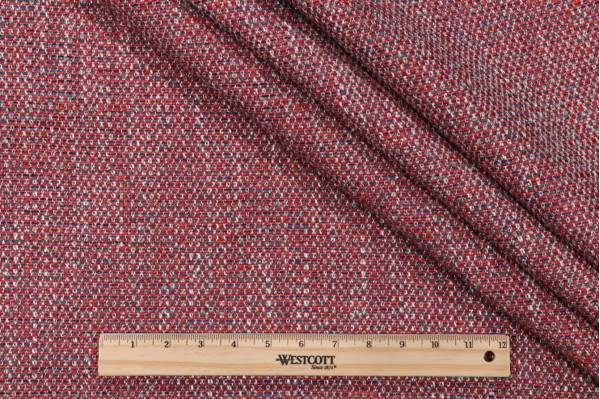 Sample of Valdese Weavers Adelman Woven Upholstery Fabric in Tango 