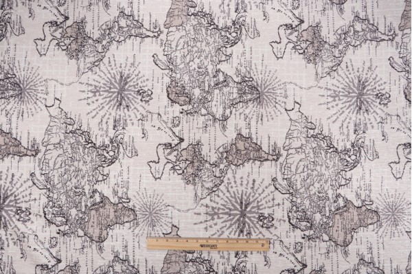 Cahill Printed Chenille Decorator Fabric in Moonlight 