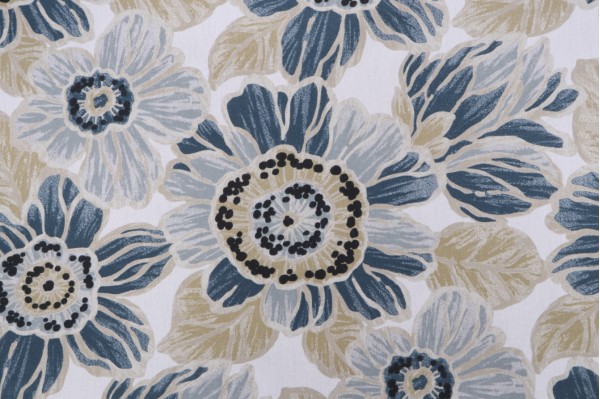 Magnolia Home Verona Printed Cotton Drapery Fabric in Tuscan 