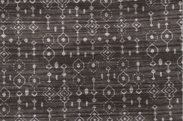 Magnolia Home Taos Printed Cotton Drapery Fabric in Charcoal 