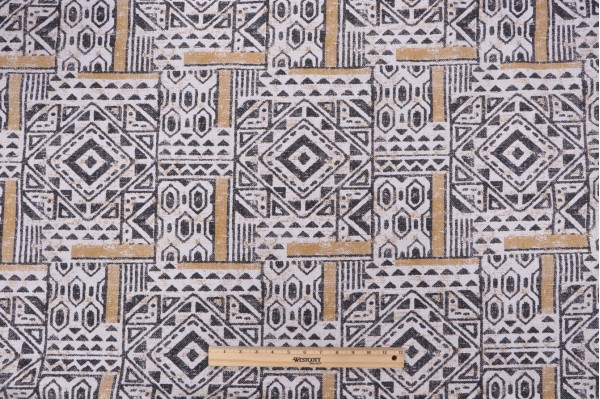Magnolia Home Rhapsody Printed Cotton Drapery Fabric in Tribal 