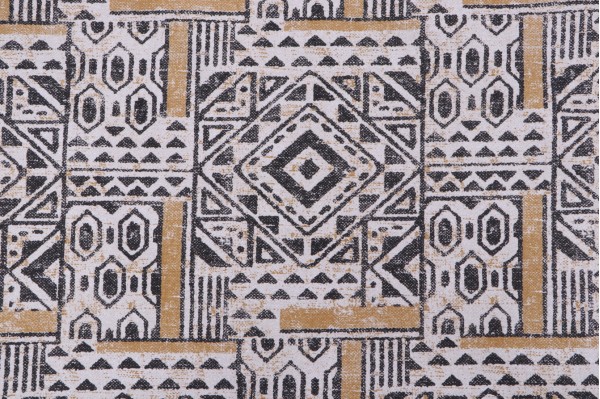 Magnolia Home Rhapsody Printed Cotton Drapery Fabric in Tribal 