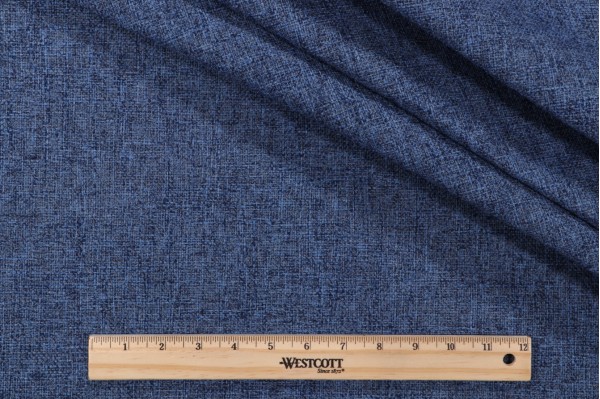 Sample of Richloom Kenzie Woven Polyester Outdoor Fabric in Indigo 