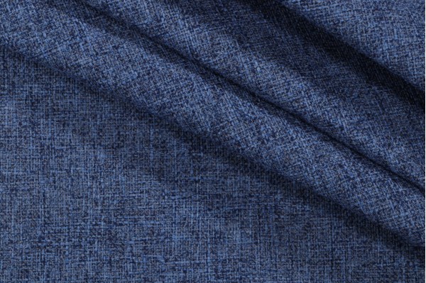 Sample of Richloom Kenzie Woven Polyester Outdoor Fabric in Indigo 