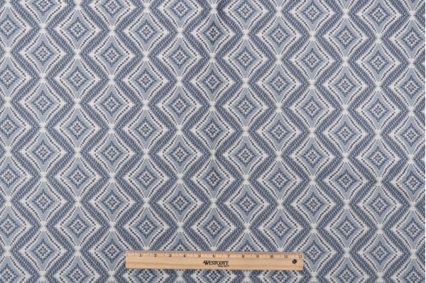 Bizzell Woven Upholstery Fabric in Cloud